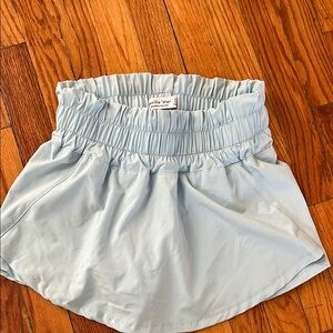 Light Blue Mini Skirt
